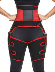 Sports Waist Belt Adjustable One-piece Girdle Leg Straps